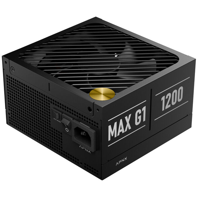 APNX MAX G1 1.200W 80 PLUS Gold Netzteil, ATX 3.1, PCIe 5.1, vollmodular, kompakt - 1.200 Watt, schwarz image number 0