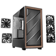 Antec Flux PC Case, Mid Tower, E-ATX, Tempered Glass &ndash; Black image number null