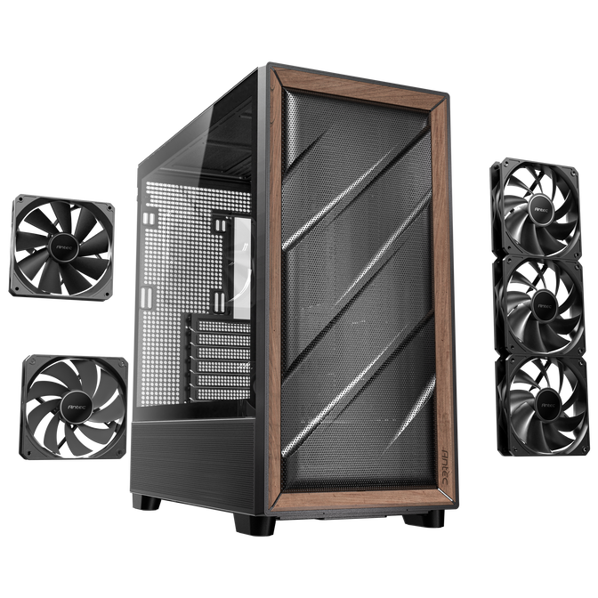 Antec Flux PC Case, Mid Tower, E-ATX, Tempered Glass &ndash; Black image number 18