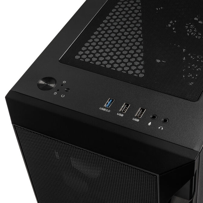SilverStone Fara H1M, Tempered Glass - black image number 4
