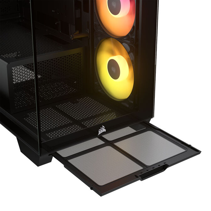 Corsair 2800X RS-R ARGB PC-Geh&auml;use, Mini-Geh&auml;use, mATX, Tempered Glass - inklusive 3x 120-mm-L&uuml;fter, schwarz image number 10