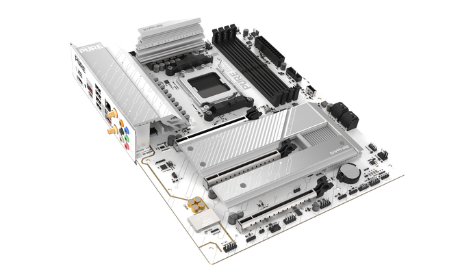 Sapphire Pure B850A WiFi7 Mainboard, AMD B850, Sockel AM5, DDR5 image number 6