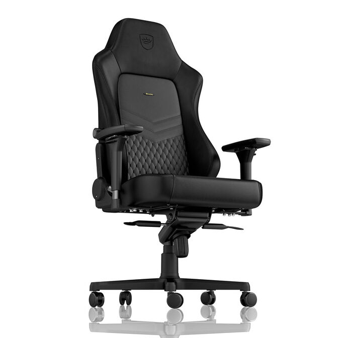 noblechairs HERO Echtleder Gaming Stuhl - schwarz/schwarz image number 3
