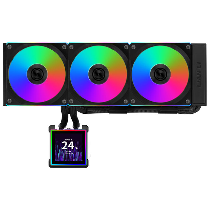 Lian Li HydroShift II LCD-S 360CL AiO Water Cooling, RGB, LCD Display - 360mm, Black image number 3