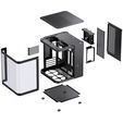 Jonsbo TK-1 2.0 Micro-ATX case, Tempered Glass - black image number null