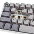 Ducky One 3 Mist Grey Mini Gaming Keyboard, RGB LED - MX-Brown (US) image number null