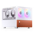Jonsbo V12 PC Case, Mini Tower, Micro-ATX - White image number null