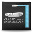 CableMod Classic Coiled Keyboard Cable USB-C zu USB Typ A, Blueberry Cheesecake - 150cm image number null