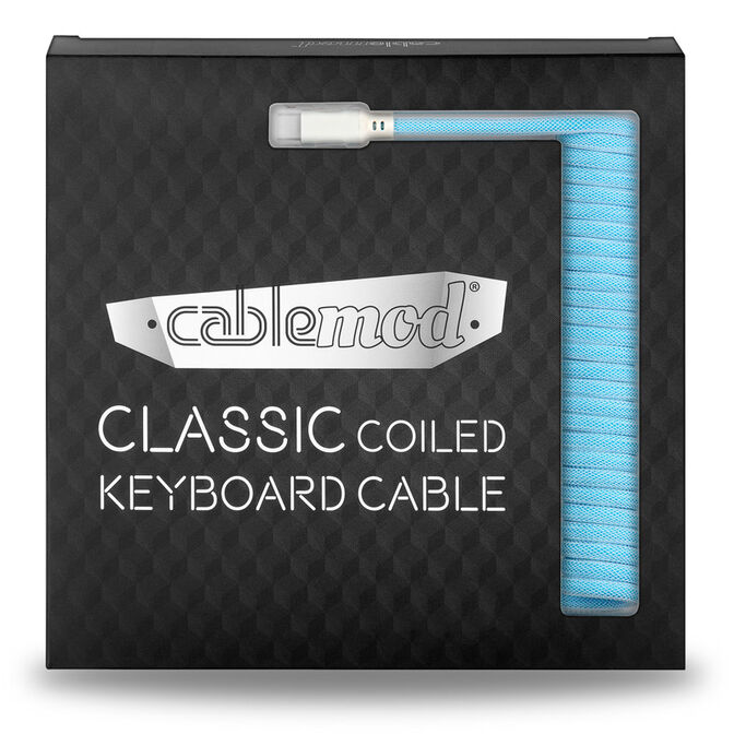 CableMod Classic Coiled Keyboard Cable USB-C zu USB Typ A, Blueberry Cheesecake - 150cm image number 3