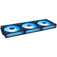 Lian Li UNI FAN SL-INF Wireless L&uuml;fter, ARGB, PWM - 3er-Pack, mit Controller, Reverse-Blade, 120mm, schwarz image number null