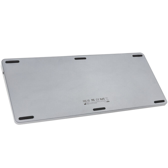 AXAGON HMC-KB keyboard USB-C 5Gbps with HUB, microSD/SD, 3x USB-A, HDMI 4K/60Hz, PD 100W, Audio, US layout image number 6