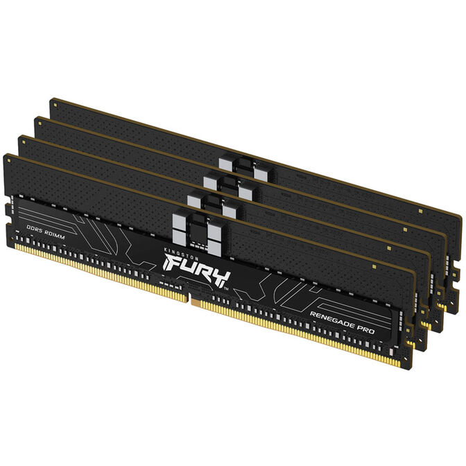 Kingston Fury Renegade Pro DDR5-5600 RAM, CL36, XMP, ECC reg. - 128 GB, Quad-Kit, black image number 0
