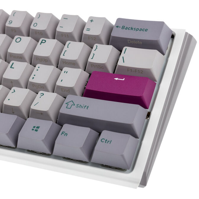 Ducky One 3 Mist Grey Mini Gaming Keyboard, RGB LED - MX-Brown (US) image number 6