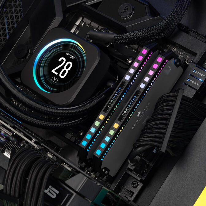 Corsair Dominator Platinum RGB DDR5-6000 RAM, CL30, EXPO - 64 GB Dual-Kit, grey image number 4