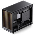Jonsbo D33 Wood PC-Geh&auml;use, Micro-ATX Geh&auml;use, mATX, Tempered Glass - schwarz, Holz image number null
