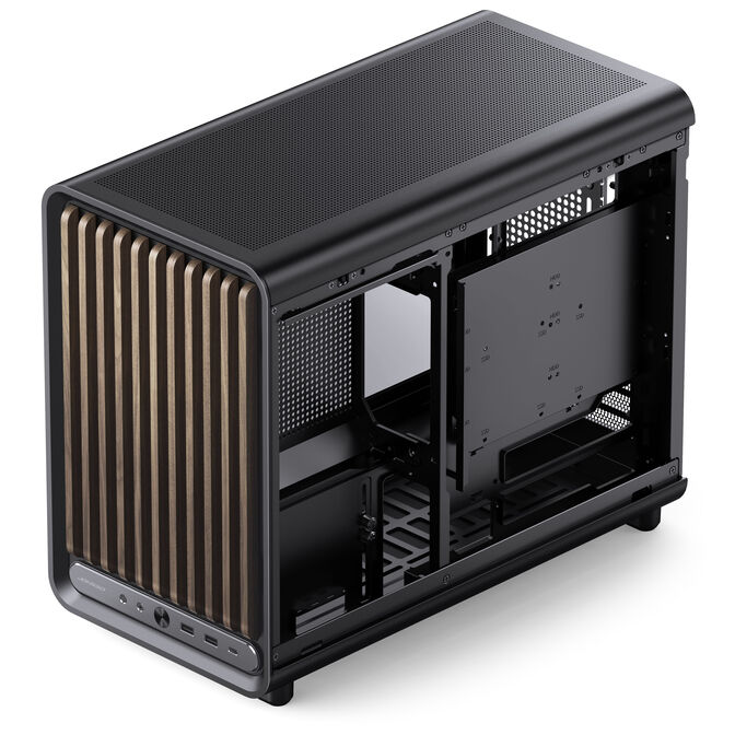 Jonsbo D33 Wood PC-Geh&auml;use, Micro-ATX Geh&auml;use, mATX, Tempered Glass - schwarz, Holz image number 10