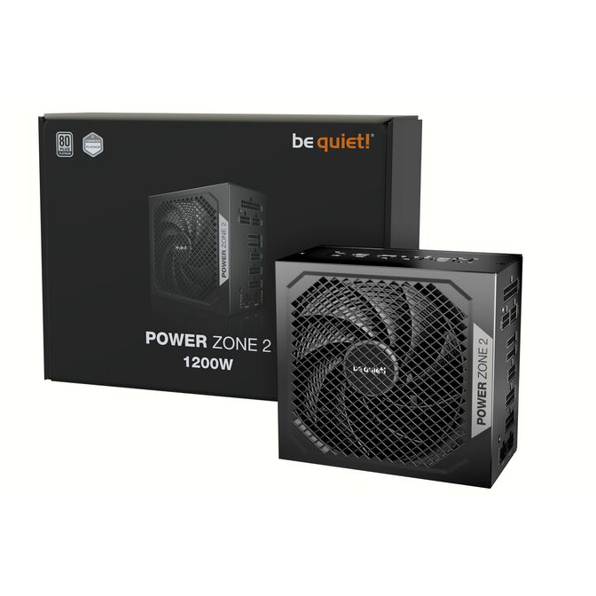 be quiet! Power Zone 2 80 PLUS Platinum Netzteil, vollmodular, ATX 3.1, PCIe 5.1 - 1.200 Watt, schwarz image number 0