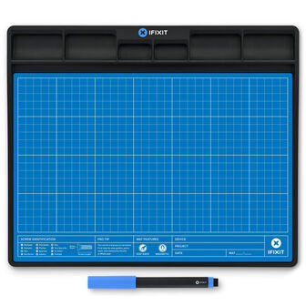 IFixit Fixmat magnetische Projektmatte, ESD-gesch&uuml;tzt - blau