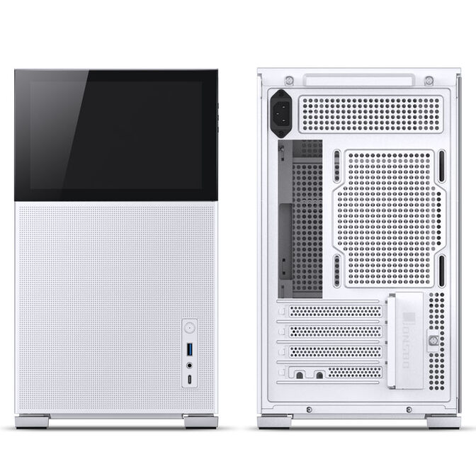 Jonsbo D31 MESH Screen Micro-ATX Case, Tempered Glass - white image number 3