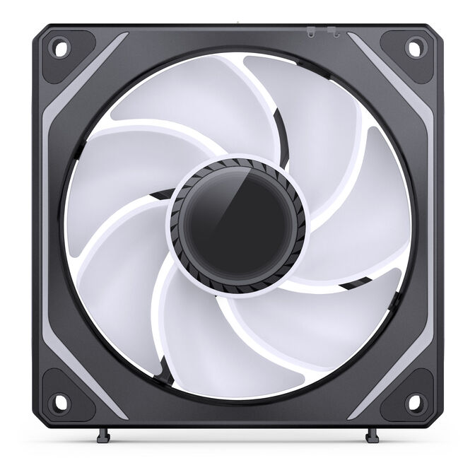 Jonsbo ZL-120BR Fan, Reverse Blade, PWM, ARGB - 120mm, black, 3-pack image number 6