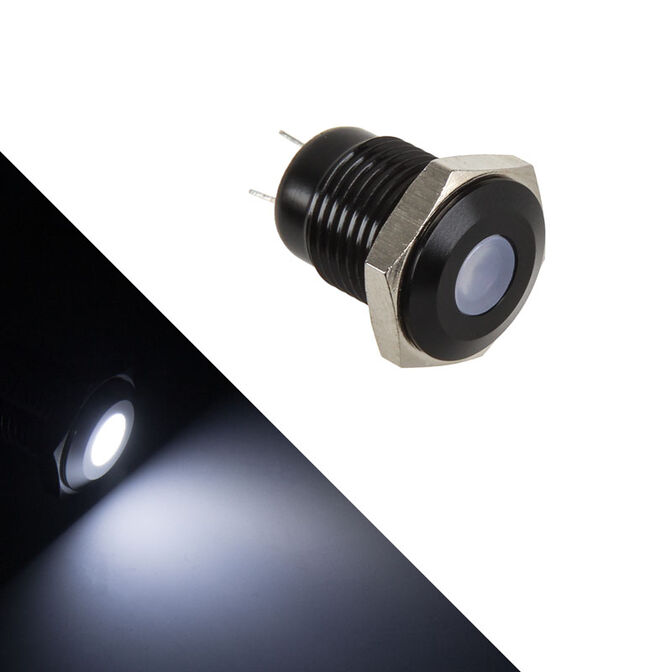 Lamptron Vandalism-proof LED - white, black housing image number 0