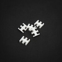 King Mod Service 4-Slot Kabelkamm 3mm klein - wei&szlig; - 5er Set
