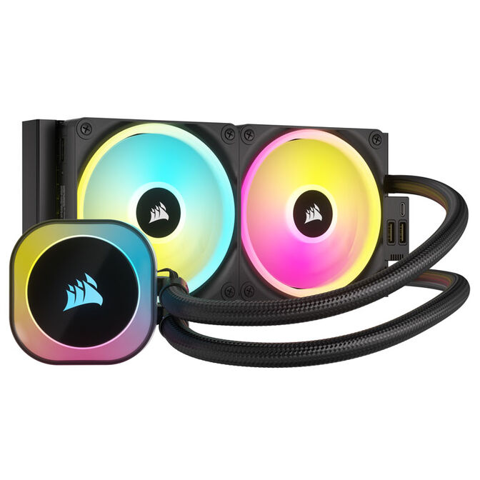Corsair iCUE LINK H100i RGB AiO Wasserk&uuml;hlung - 240 mm, schwarz image number 0