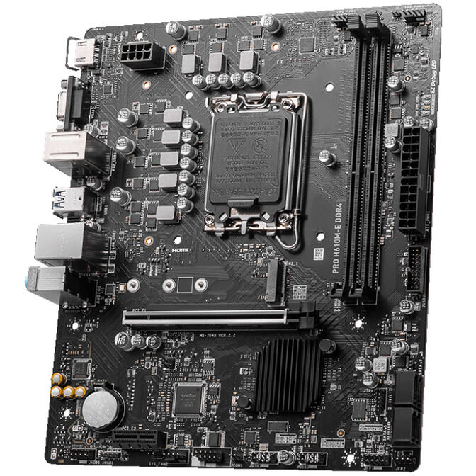MSI Pro H610M-E DDR4, Socket LGA 1700, Intel H610, Micro-ATX - DDR4 image number 4