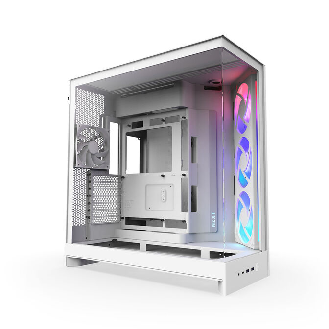 NZXT H9 Flow RGB PC-Geh&auml;use, Midi-Tower, E-ATX, Tempered Glass - wei&szlig; image number 0
