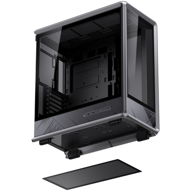 Jonsbo D401 PC Case, Mid-Tower, ATX, Tempered Glass - black image number 13