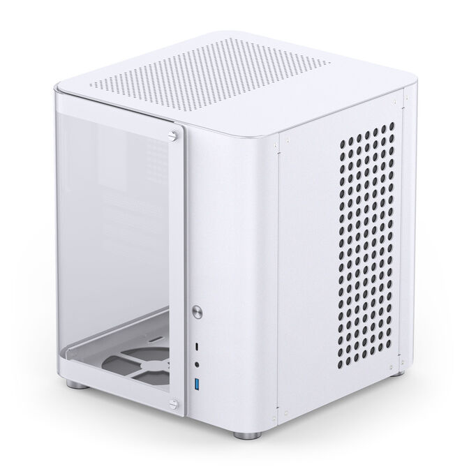 Jonsbo TK-1 2.0 Micro-ATX case, Tempered Glass - white image number 5
