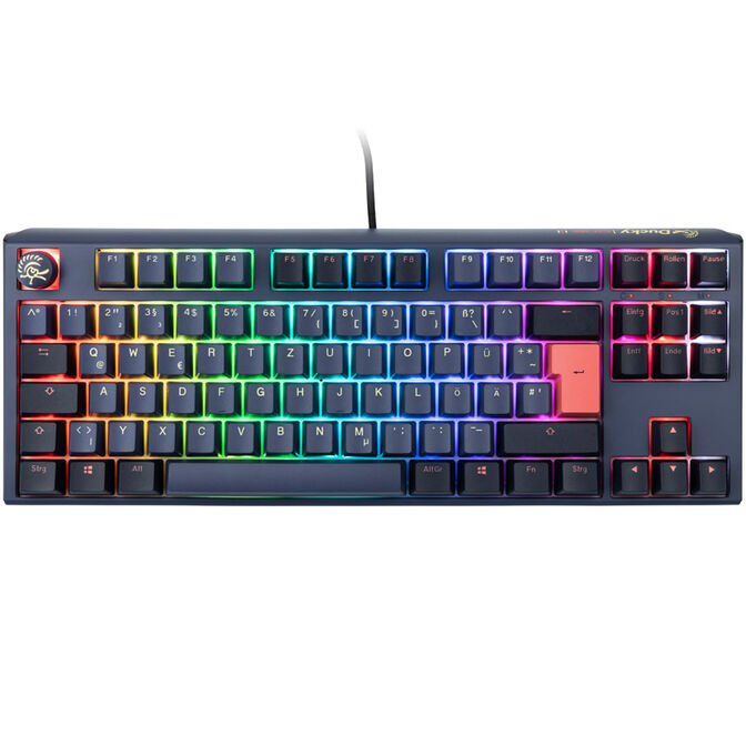Ducky One 3 Cosmic Blue TKL Gaming Keyboard, RGB LED - MX-Ergo-Clear image number 1