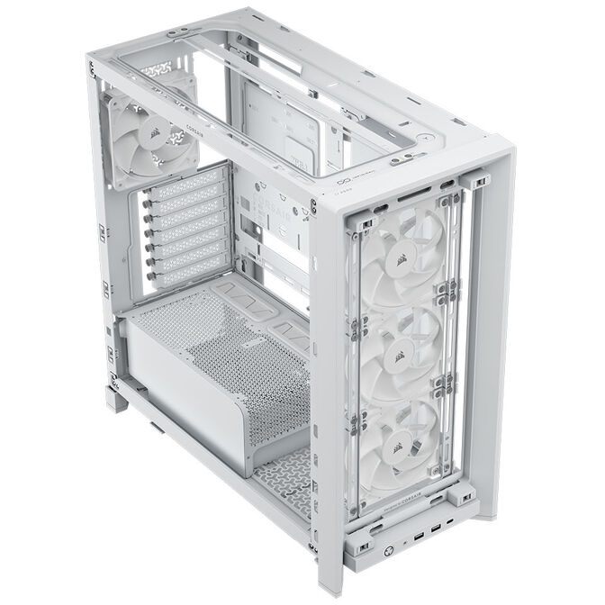 Corsair FRAME 4000D RS Wood PC Case, Mid Tower, E-ATX - Wood, white image number 6