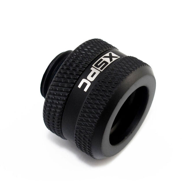 XSPC Anschluss G1/4" auf 14mm Hardtube, schwarz matt - 8 St&uuml;ck image number 1
