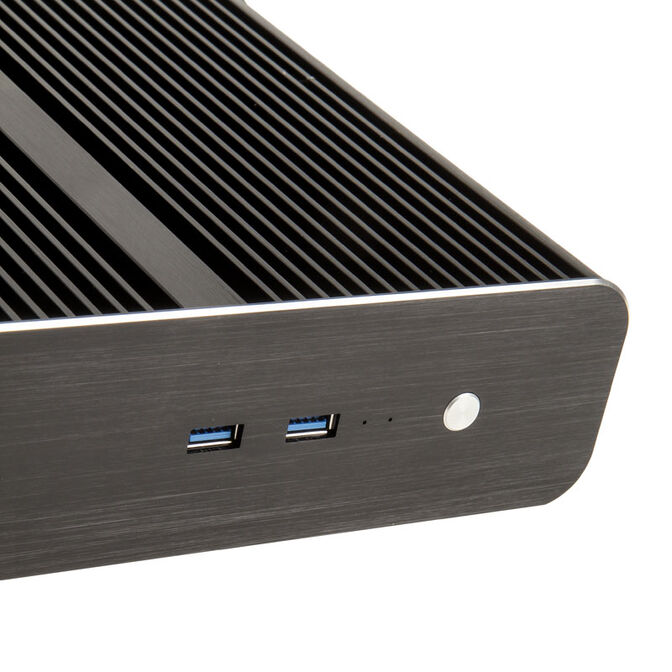 Akasa Euler S Fanless Thin-Mini-ITX Geh&auml;use, OEM - schwarz image number 4