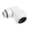 Icicle Fitting 90 Degree G1/4 Inch Female Thread to 16mm OD Hardtube - Rotatable, - White