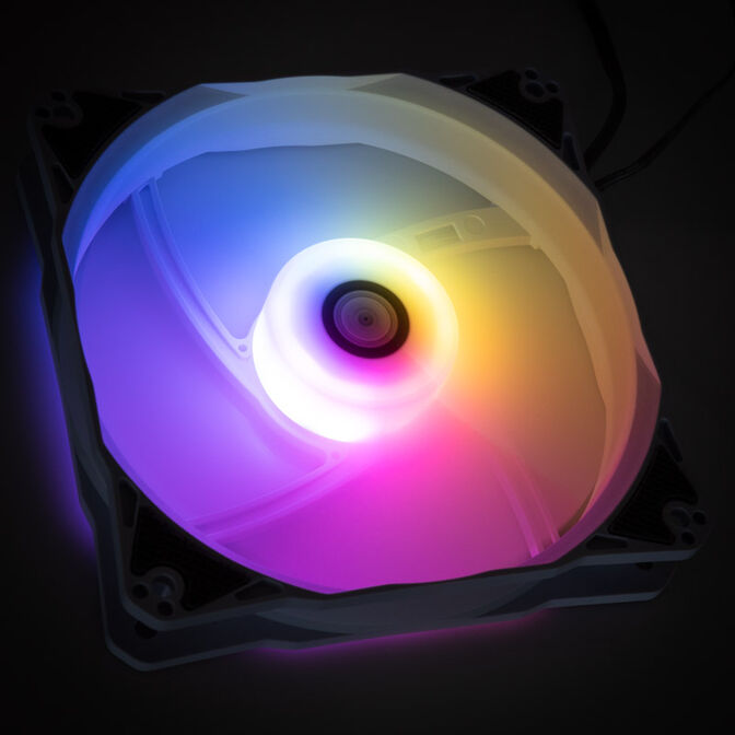 Bitspower Notos RGB PWM L&uuml;fter, 120mm - wei&szlig;, 3er-Pack image number 5