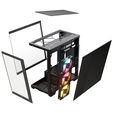 Corsair 2800X RS-R ARGB PC-Geh&auml;use, Mini-Geh&auml;use, mATX, Tempered Glass - inklusive 3x 120-mm-L&uuml;fter, schwarz image number null