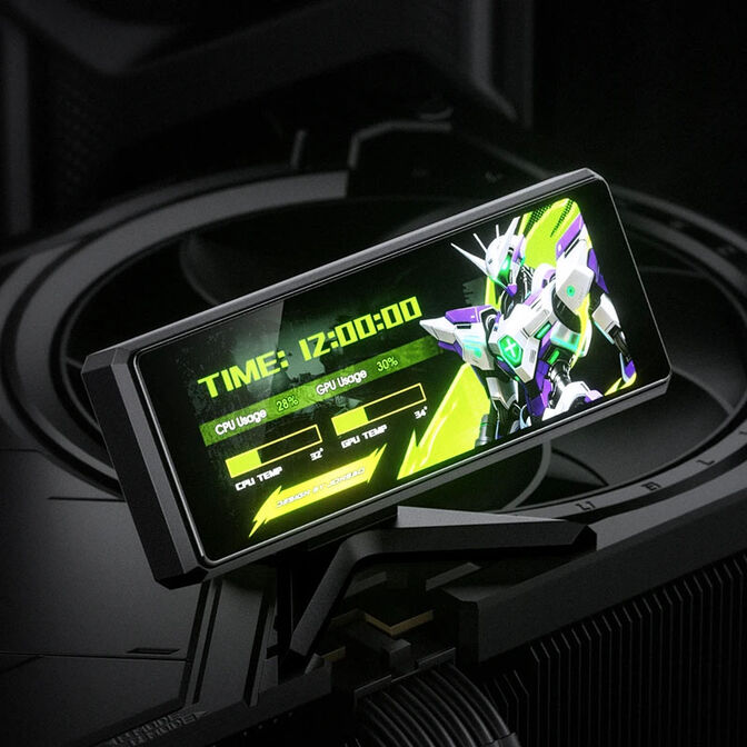 Jonsbo DS339 Mini Display, 3.39-inch IPS Screen, USB Connection, Compact - image number 3