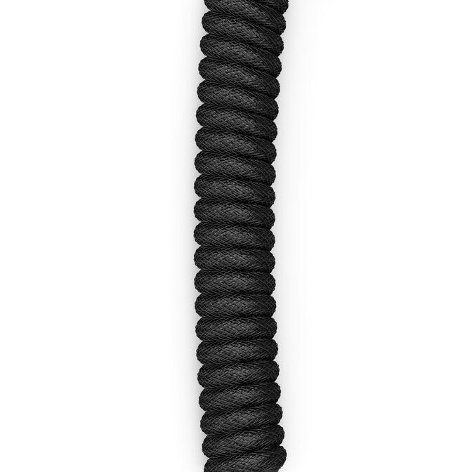 Glorious GMMK Coiled Cable Phantom Black, Spiral Keyboard Cable, USB-C/USB-A - Black image number 4