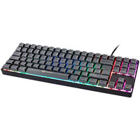 GAMIAC TKL90G Gaming Tastatur, Kailh Blue Switches, RGB - schwarz/grau