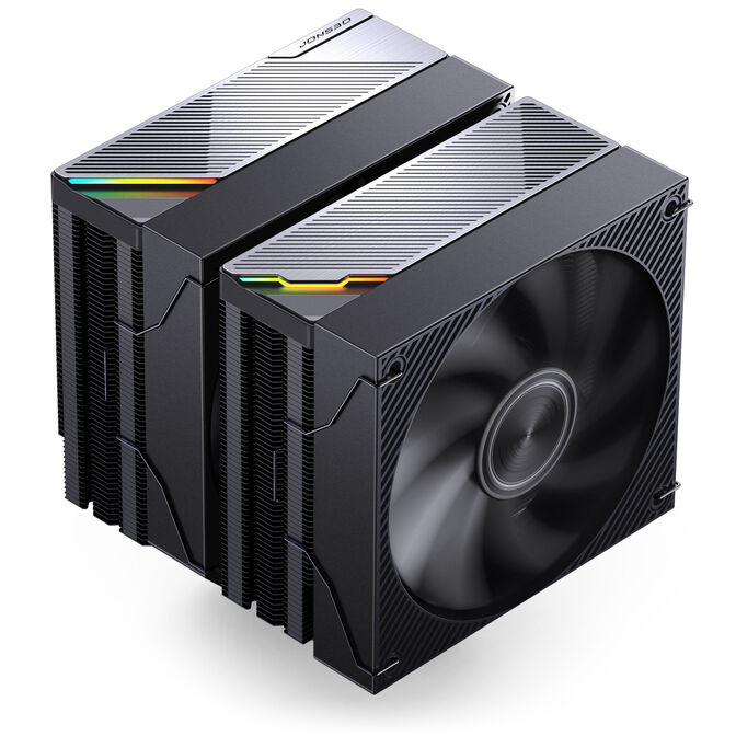 Jonsbo CA90 CPU-K&uuml;hler, Dual-Tower, 1 x 130mm / 1 x 120mm, PWM, ARGB - schwarz image number 0