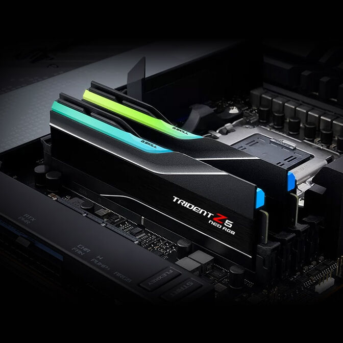 G.Skill Trident Z5 Neo RGB DDR5-6000 RAM, CL30, EXPO - 32 GB Dual-Kit, black image number 3