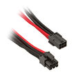 SilverStone 6-Pin-PCIe zu 6-Pin-PCIe Kabel 250mm - schwarz/rot image number null