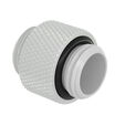 Barrow adapter straight G1/4 inch female to G1/4 inch female, 10mm - white image number null