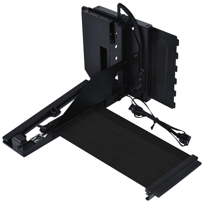 Lian Li Multi-Directional 4 Slots Vertical GPU Bracket v3, with PCIe 5.0 Riser Cable - Black image number 1