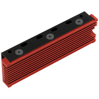 AXAGON CLR-M2 passiver M.2-SSD-K&uuml;hlk&ouml;rper - 2280, Aluminium, rot