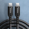AXAGON BUCM-CM30AB USB-C zu USB-C 2.0 Kabel, 3 m, PD 60W, 3A, geflochten - schwarz image number null