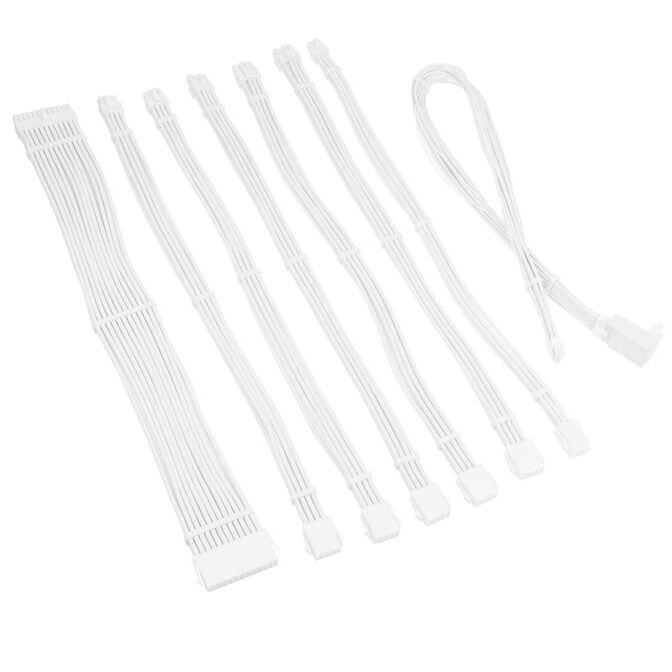 Kolink Core Pro Braided Cable Extension Kit 12V-2x6 Type 1 - Brilliant White image number 1