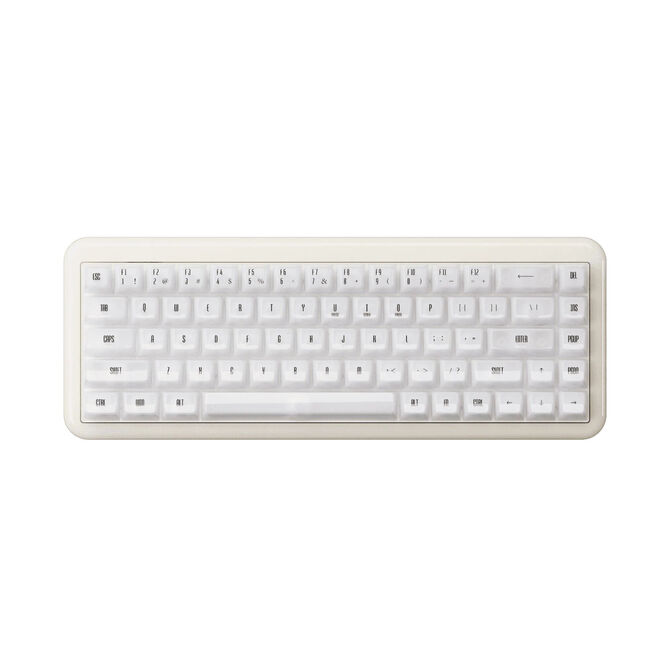 Akko YU01 White Jade Gaming Keyboard, RGB - 65%, V3 Piano Pro Switches, ANSI (US) image number 1